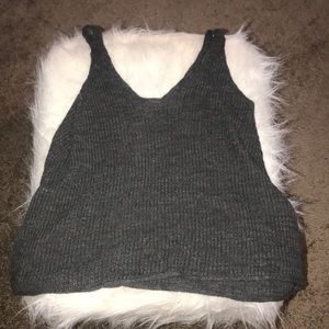Dark gray tank top (loose)